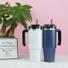 30oz 20oz Handle Vacuum Thermal Mug Beer Cup Travel Car Thermo Mug Portable Flask Coffee Stainless Steel Cups With Lid And Straw